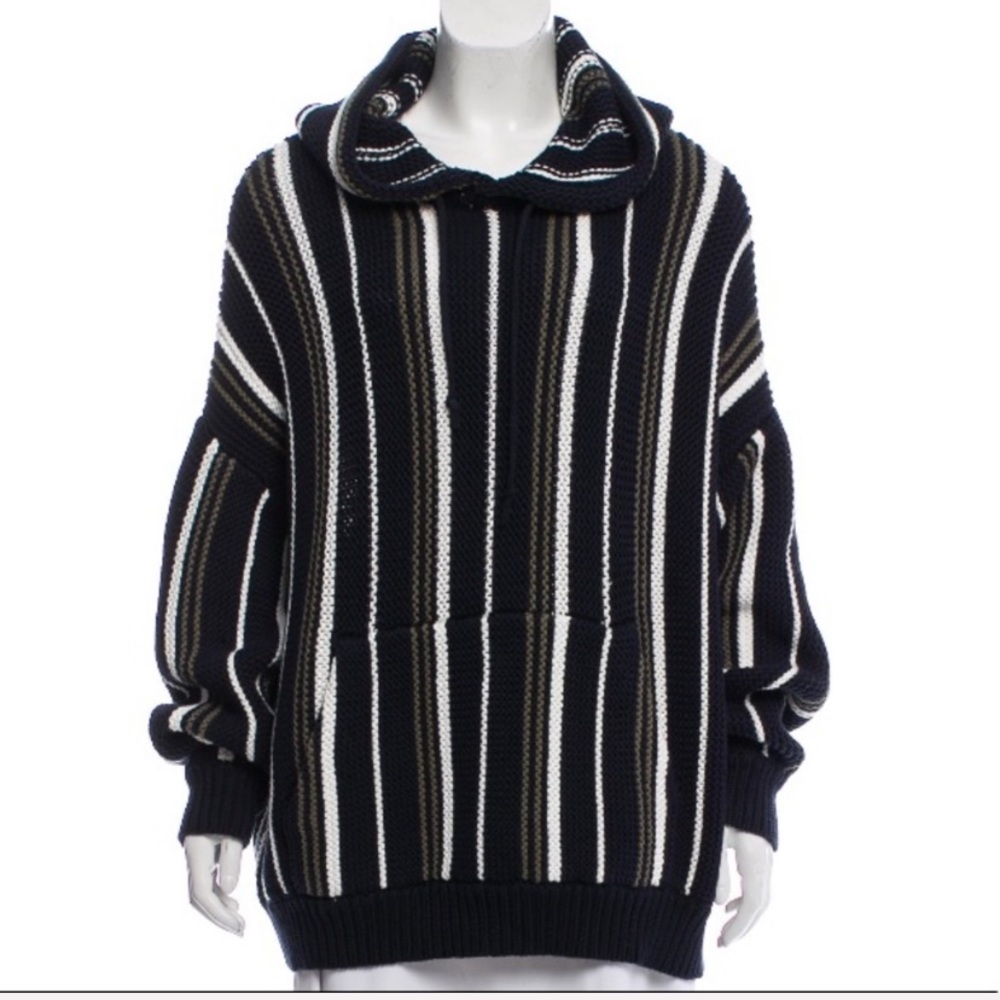 6397 Baja Navy Stripe Hoodie
